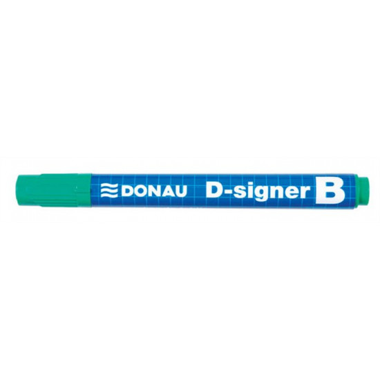 Táblamarker, 2-4 mm, kúpos, DONAU "D-signer B", zöld