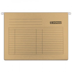 Függőmappa, karton, A4, DONAU, barna