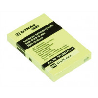 Öntapadó jegyzettömb, 51x76mm, 100 lap, DONAU "ECO", sárga Öntapadó jegyzettömb, 51x76mm, 100 lap, DONAU "ECO", sárga