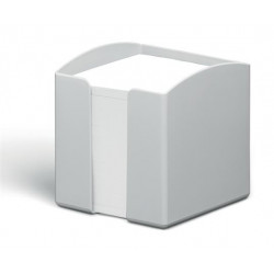 Jegyzettömbtartó, műanyag, 100x100 mm, feltöltve, DURABLE "ECO", szürke