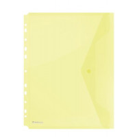 Irattartó tasak, A4, PP, patentos, lefűzhető, DONAU, sárga Irattartó tasak, A4, PP, patentos, lefűzhető, DONAU, sárga