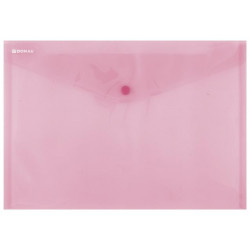 Irattartó tasak, A4, PP, patentos, DONAU, piros