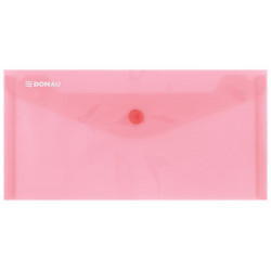 Irattartó tasak, DL, PP, patentos, DONAU, piros
