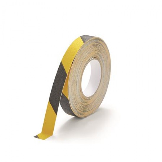 Csúszásgátló szalag, 25x15 m, DURABLE "DURALINE®", sárga-fekete