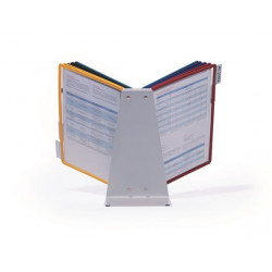 Bemutatótábla tartó, asztali, 10 db bemutatótáblával, DURABLE "VARIO® 10", vegyes szín