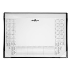 Könyökalátét, 600x430 mm, PP, éves naptárral, DURABLE, fekete