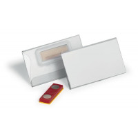 Névkitűző, mágnessel, elfordulásgátlóval, 75x40 mm, DURABLE
