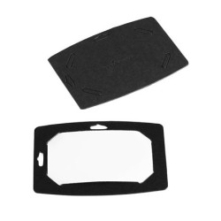 Névkitűző, 54x90 mm, újrafeldolgozott karton, DURABLE, fekete