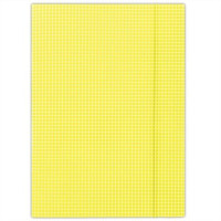 Gumis mappa, karton, A4, kockás, DONAU, citromsárga Gumis mappa, karton, A4, kockás, DONAU, citromsárga