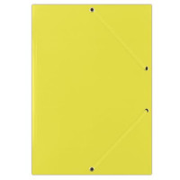 Gumis mappa, karton, A4, DONAU "Standard", citromsárga