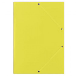 Gumis mappa, karton, A4, DONAU "Standard", citromsárga