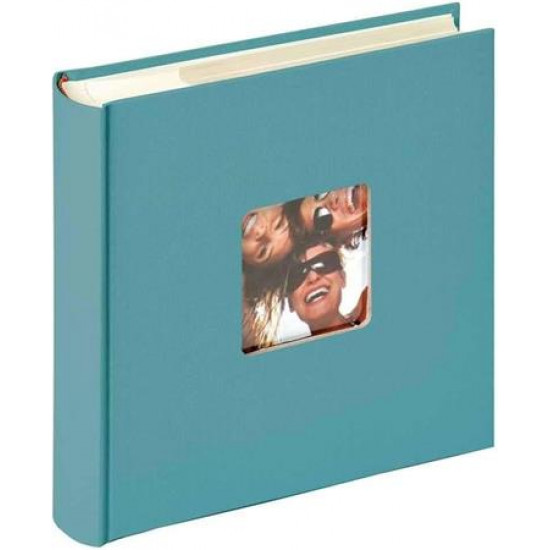 Fotóalbum, 200 fotó, 10x15 cm, "Walther Fun", türkizkék