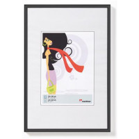 Képkeret, műanyag, 21x29,7 cm,  "New  Lifestyle" fekete