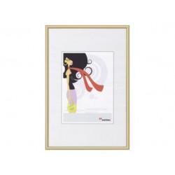 Képkeret, műanyag, 21x29,7 cm, A4, "New  Lifestyle", arany Képkeret, műanyag, 21x29,7 cm, A4, "New  Lifestyle", arany