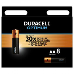 Elem, AA ceruza, 8 db, DURACELL "Optimum" Elem, AA ceruza, 8 db, DURACELL "Optimum"