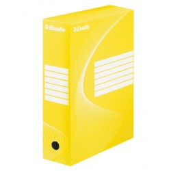 Archiválódoboz, A4, 100 mm, karton, ESSELTE "Boxycolor", sárga Archiválódoboz, A4, 100 mm, karton, ESSELTE "Boxycolor", sárga