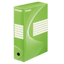 Archiválódoboz, A4, 100 mm, karton, ESSELTE "Boxycolor", zöld Archiválódoboz, A4, 100 mm, karton, ESSELTE "Boxycolor", zöld
