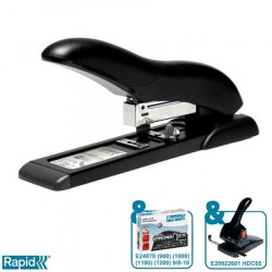 Tűzőgép, nagyteljesítményű, 70 lap, RAPID "HD70 Fashion", fekete/szürke Tűzőgép, nagyteljesítményű, 70 lap, RAPID "HD70 Fashion", fekete/szürke