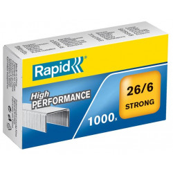 Tűzőkapocs, 26/6, horganyzott, RAPID "Strong" Tűzőkapocs, 26/6, horganyzott, RAPID "Strong"