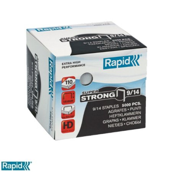 Tűzőkapocs, 9/14, horganyzott, RAPID "Superstrong" Tűzőkapocs, 9/14, horganyzott, RAPID "Superstrong"