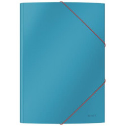 Gumis mappa, 15 mm, karton, A4, LEITZ "Cosy", nyugodtkék