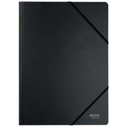 Gumis mappa, karton, A4, LEITZ "Recycle", fekete Gumis mappa, karton, A4, LEITZ "Recycle", fekete