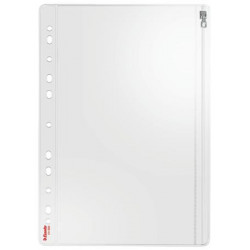 Genotherm, lefűzhető, 200 mikron, víztiszta felület, cipzárral, ESSELTE "Zip"