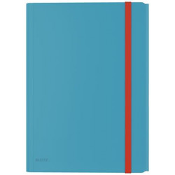 Gumis mappa, extra tasakkal, PP, A4, LEITZ "Cosy", nyugodtkék