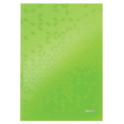 Beíró, A4, vonalas, 80 lap, keményfedeles, LEITZ "Wow", zöld Beíró, A4, vonalas, 80 lap, keményfedeles, LEITZ "Wow", zöld
