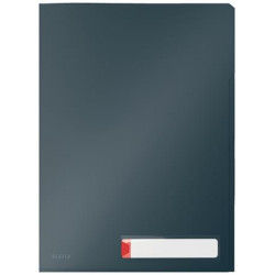 Rendszerező genotherm, kihajtható, A4, PP, LEITZ "Cosy Privacy", bársonyszürke