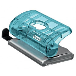 Lyukasztó, mini, kétlyukú, 10 lap, RAPID, "Colour` Ice", kék Lyukasztó, mini, kétlyukú, 10 lap, RAPID, "Colour` Ice", kék