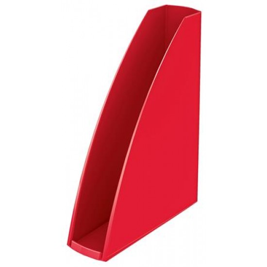 Iratpapucs, műanyag, 60 mm, elöl nyitott, LEITZ "Wow", piros