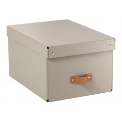 Tárolódoboz, M méret, LEITZ "Puro", homokbézs