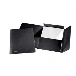 Gumis mappa, 15 mm, prespán, A4, ESSELTE "Rainbow", fekete Gumis mappa, 15 mm, prespán, A4, ESSELTE "Rainbow", fekete