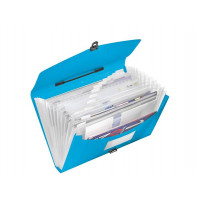 Harmonikatáska, A4, PP, 12 rekeszes, ESSELTE "Vivida", kék Harmonikatáska, A4, PP, 12 rekeszes, ESSELTE "Vivida", kék