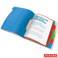 Előrendező, A4, 6 részes, műanyag, ESSELTE "Vivida", áttetsző Előrendező, A4, 6 részes, műanyag, ESSELTE "Vivida", áttetsző