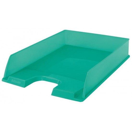 Irattálca, műanyag, ESSELTE "Colour` Ice", zöld