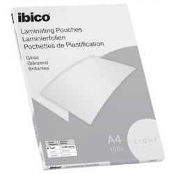 Meleglamináló fólia, 80 mikron, A4, fényes, IBICO "Light"