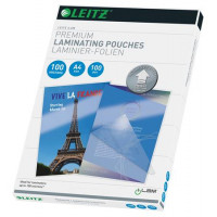 Meleglamináló fólia, 100 mikron, A4, fényes, UDT technológiával, LEITZ "iLam"