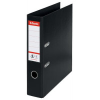 Iratrendező, 75 mm, A4, PP, élvédő sínnel, ESSELTE "Standard", Vivida fekete Iratrendező, 75 mm, A4, PP, élvédő sínnel, ESSELTE "Standard", Vivida fekete