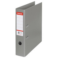 Iratrendező, 75 mm, A4, PP, élvédő sínnel, ESSELTE "Standard", szürke Iratrendező, 75 mm, A4, PP, élvédő sínnel, ESSELTE "Standard", szürke