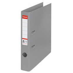 Iratrendező, 50 mm, A4, PP, élvédő sínnel, ESSELTE "Standard", szürke Iratrendező, 50 mm, A4, PP, élvédő sínnel, ESSELTE "Standard", szürke