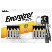 Elem, AAA mikro, 8 db, ENERGIZER "Alkaline Power" Elem, AAA mikro, 8 db, ENERGIZER "Alkaline Power"