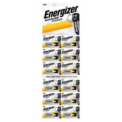 Elem, AA ceruza, 12 db, egyesével téphető, ENERGIZER "Alkaline Power Kartella" Elem, AA ceruza, 12 db, egyesével téphető, ENERGIZER "Alkaline Power Kartella"