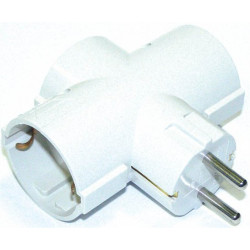 Átalakító, 3 csatlakozóaljzat, földelt Átalakító, 3 csatlakozóaljzat, földelt