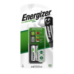 Elemtöltő, AA ceruza/AAA mikro, 2x2000mAh, ENERGIZER "Mini"