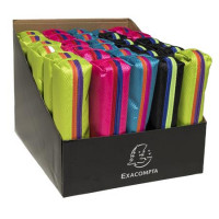 Tolltartó, cipzáras, EXACOMPTA "Tricolor", vegyes színek Tolltartó, cipzáras, EXACOMPTA "Tricolor", vegyes színek