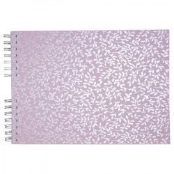 Fotóalbum, spirál, 32x22 cm, 25 lap, EXACOMPTA "Autentik", rózsaszín