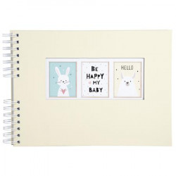 Kreatív scrapbook készlet, EXACOMPTA, pasztell sárga