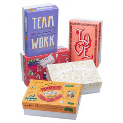 Ajándékdoboz, 24x36x12 cm, EXACOMPTA, 5 különböző minta Ajándékdoboz, 24x36x12 cm, EXACOMPTA, 5 különböző minta